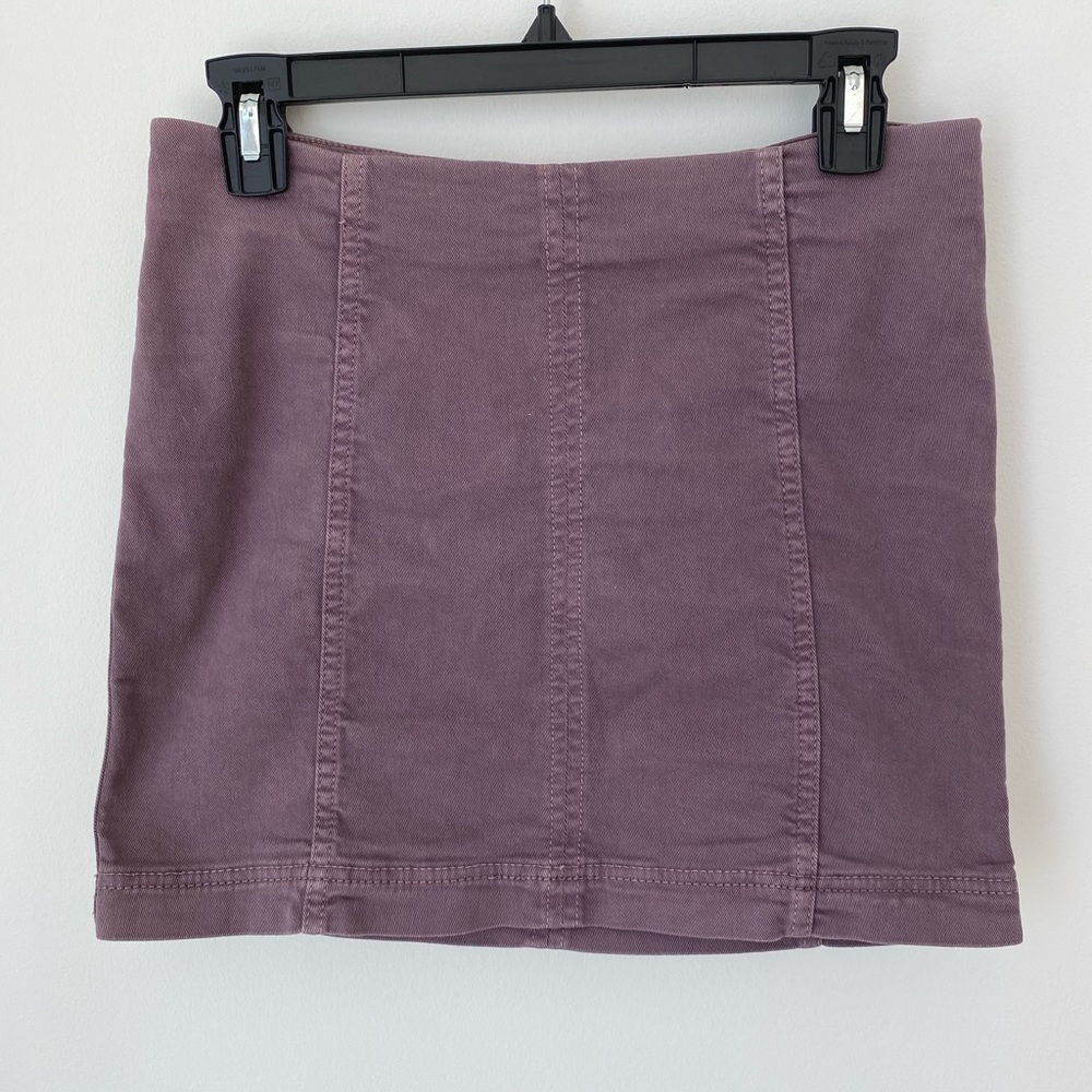 Dusty Purple Femme Mink Skirt